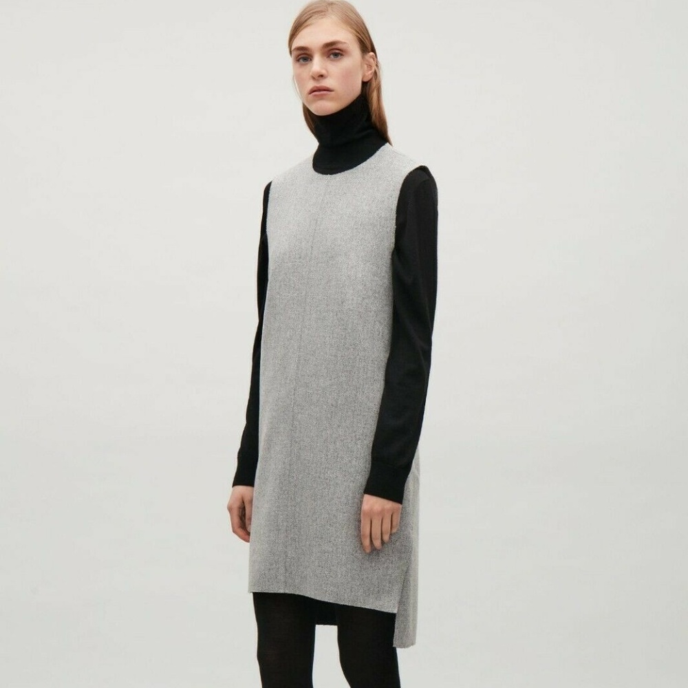 NWOT COS Wrap Back Wool Dress